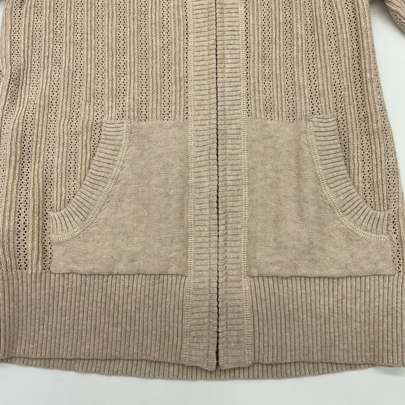 Eddie Bauer Short Sleeve Full Zip Cardigan with Hood, Small - Picture 4 of 5